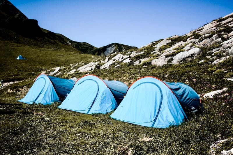 bivouac Beaufortain bivouac site